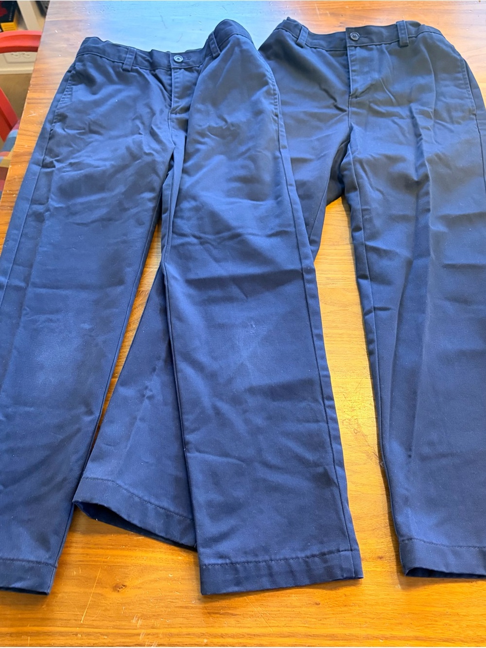 Lands' End kids Dark Navy Chinos - Straight Fit